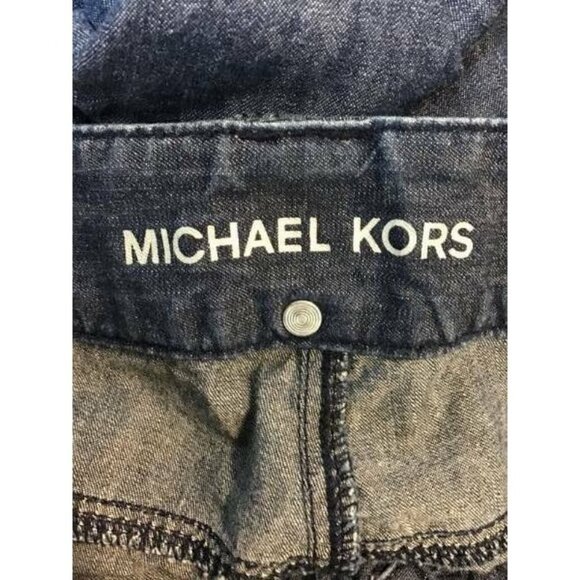 Michael Kors Jeans 6 Blue Medium Wash Trouser Wide - Picture 4 of 6